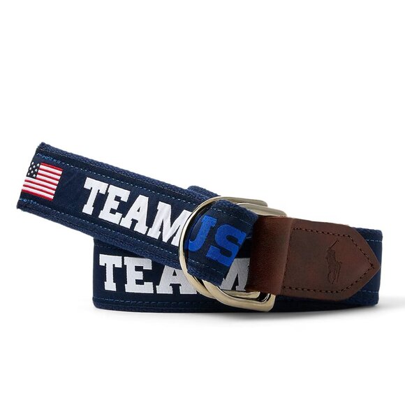 NWT Polo Ralph Lauren Unisex Team USA 2024 Olympics Closing Ceremony Belt Sz M - Picture 14 of 15
